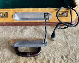 The plug-in is stored inside when traveling, but then pulled out when needed