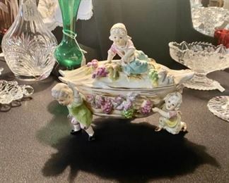 Wales, Made in Japan, ornate dish 