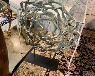 3' tall, metal based Twisted Art
