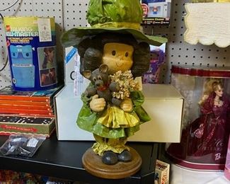 c.1970's HOLLY HOBBY Paper Mache' Doll