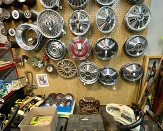 Vintage Hub Cabs and Grinder Wheels