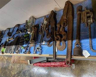 Wrenches and other antique tools