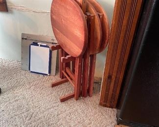 . . . a full set of snack tables is available