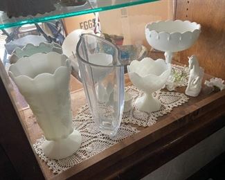 . . . closer look at the milk glass