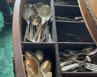 . . . vintage silver plate silverware pieces