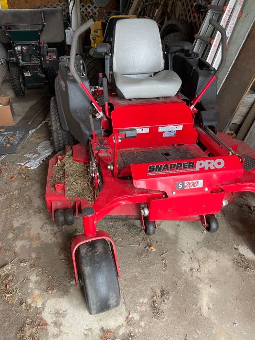 . . . a newer Snapper Pro zero-turn mower -- retailed at over $10,000.00 with tax