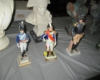Three French porcelainl Napoleon era figures