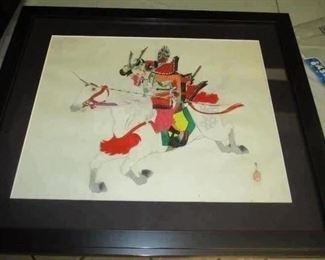 Oriental antique watercolor
