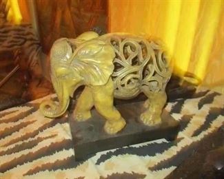 Oriental stone figure of an elephant