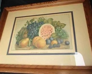 Currier and Ives, Autumn Fruit, copyright 1861