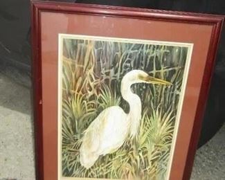 Tanya F. Dischler Louisiana Pelican lithograph, signed and numbered