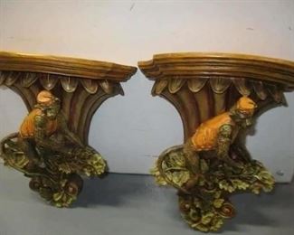 PAIR of monkey wall brackets