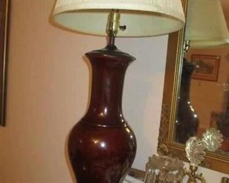 Super quality Sang du beouf baluster form lamp