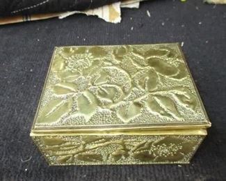 Arts and crafts brass box, looks like Newcomb