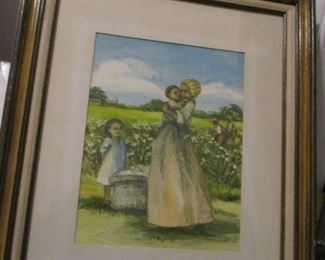 William Aiken Walker follower Barbara Esteves watercolor, c. 1925