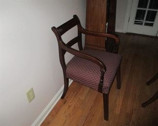 Antique Sheraton Mahogany armchair, c. 1790