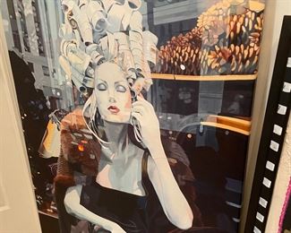 lithograph on canvas