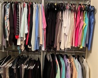 Women's clothing:  sizes 10 - 16, (M, L, and XL)