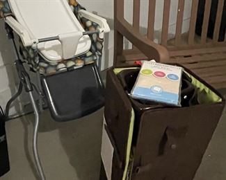 Graco pack & play; Cosco folding high-chair