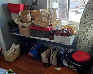 Baskets bags and luggage