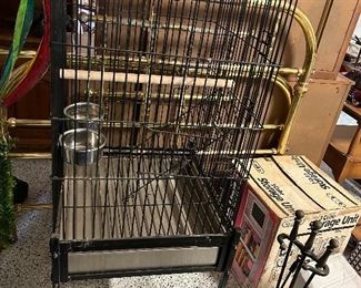 large metal birdcage