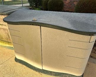 2 outdoor storage boxes
