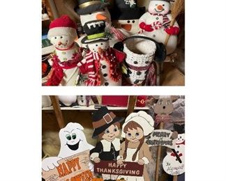 Lots of holiday decorations