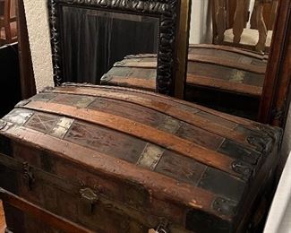 Victorian Dome Top Steamer Trunk