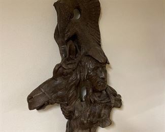 Original Wooden Horse Indian Carving from The Philippines