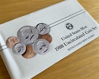 United States Mint 1988 Uncirculated Coin Sets
