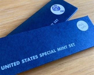 United States Special Mint Sets 1960's and 1980's
