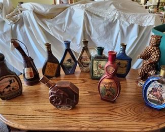 Vintage liquor bottles