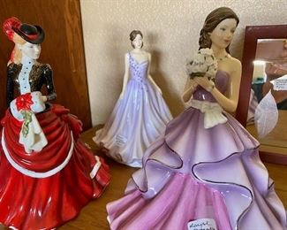 ROYAL DOULTON PORCELAIN WOMEN FIGURES