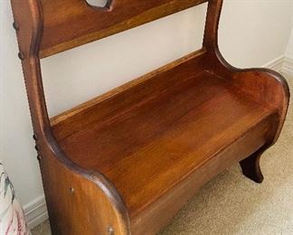 $46 
Pine child or doll bench
19Wx23Tx9D