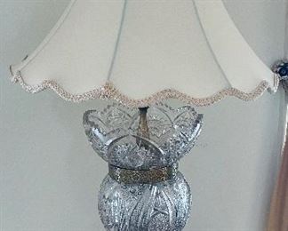 $150 
Crystal Lamp 34H one crack