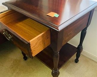 $180 
Mahogany two night 1 chest/1 table with drawer