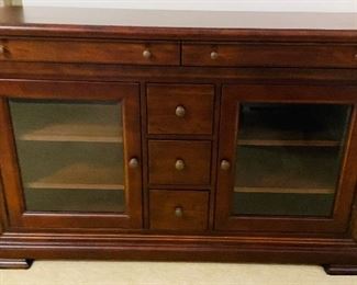 $240 
Sideboard Mahogany veneer 55Wx19Dx36T