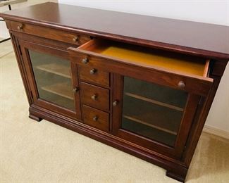 $240 
Sideboard Mahogany veneer 55Wx19Dx36T