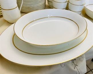$150 
Mikasa bone china set with gold trim