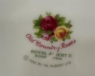 $295 
Royal Albert old Country Roses China set