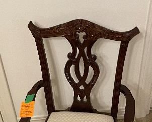 $60 
Chippendale child or doll chair 14Wx12Dx23T