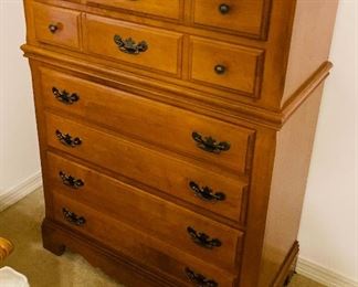 $150 
Tall chest maple 4 drawers 44T x 33W x 17D