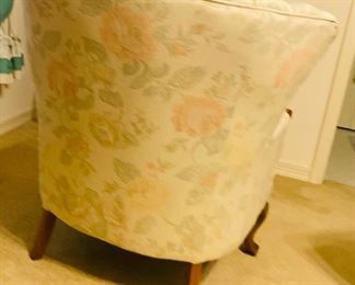 $95 
Scalloped back armchair 35Wx 26D x 34H