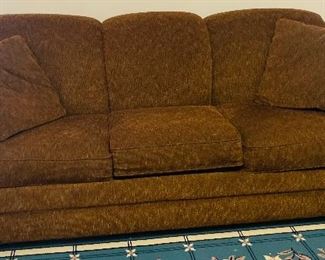 $250 
Lazy boy sofa brown velours 86x34