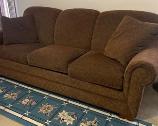 $250 
Lazy boy sofa brown velours 86x34