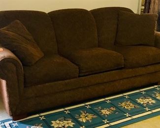$250 
Lazy boy sofa brown velours 86x34
