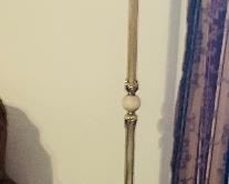 $90 
Brass & onyx lamp 70"T