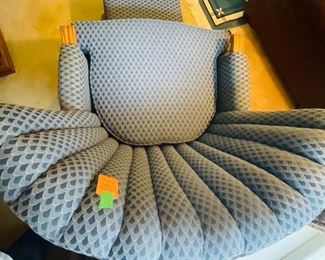 $120 
Blue chair with ottoman 32x32
