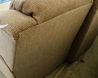 $150 
Tan double manual  recliner sofa&nbsp;

