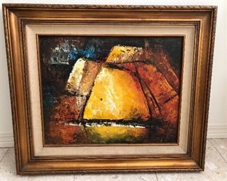 $110 Abstract painting 27x23